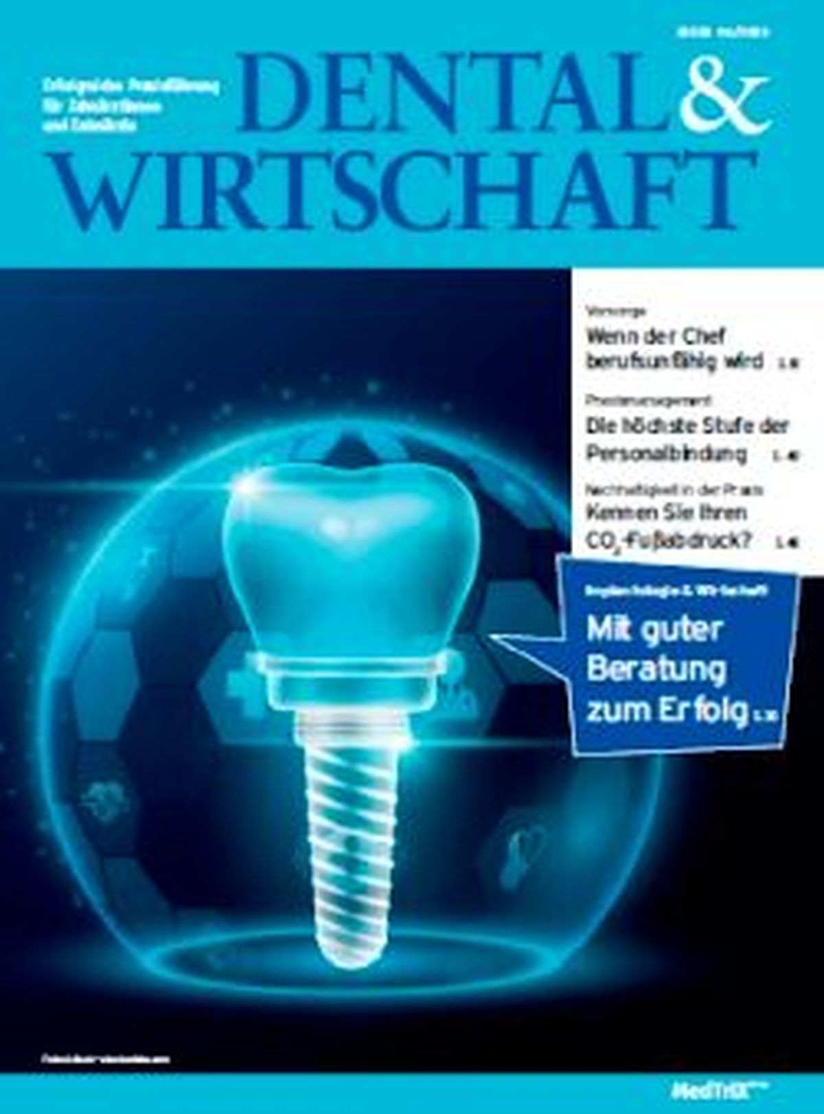 Cover der Ausgabe 6/2023 von DENTAL&WIRTSCHAFT