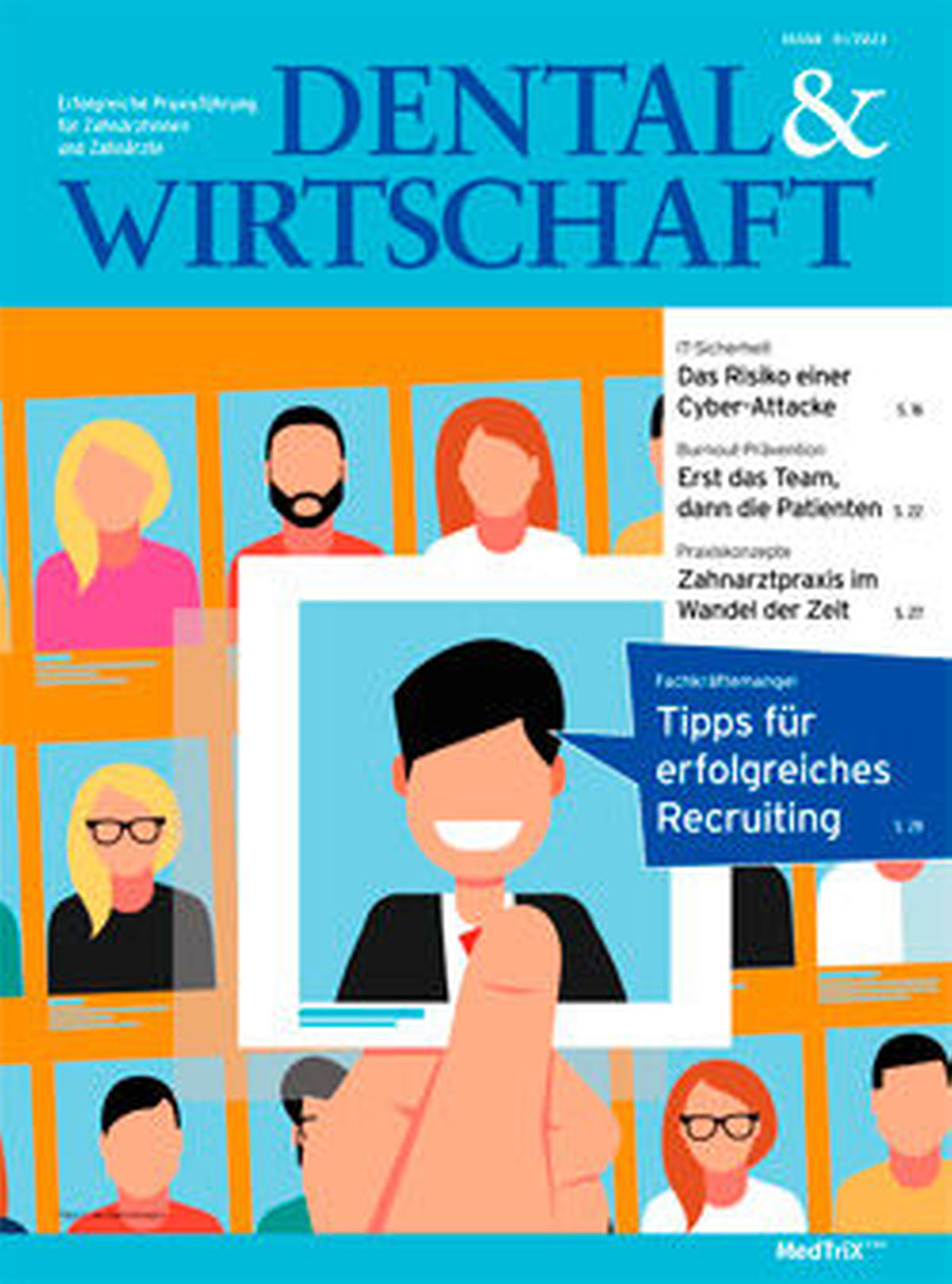 Cover der DENTAL & WIRTSCHAFT Ausgabe 1/2023